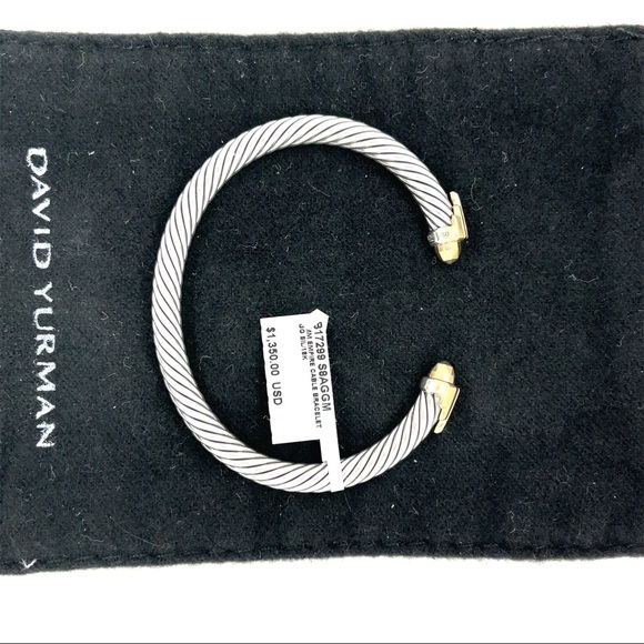 New David Yurman Empire Collection Bracelet Gold Silver - Picture 5 of 5